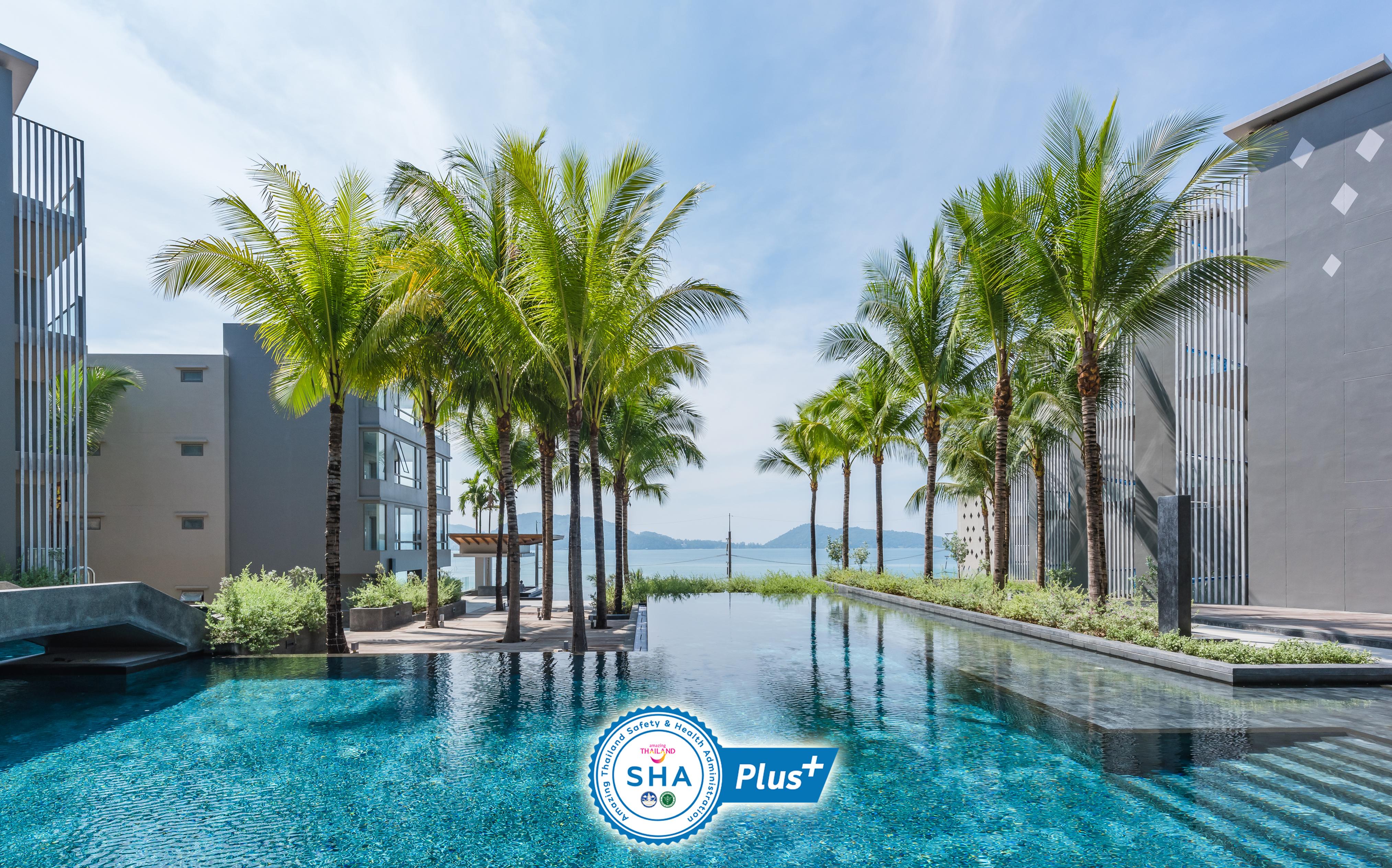 Oceanfront Beach Resort - Sha Extra Plus Patong Екстер'єр фото The SHA Plus logo